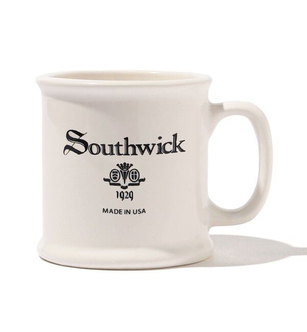 SHIPS「Southwick: American Mug &Stein ロゴ マグカップ」|グラス・マグカップ|オフホワイト