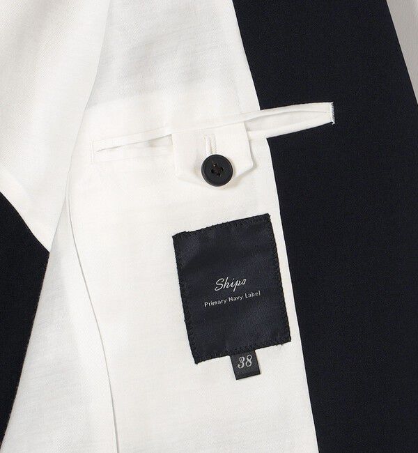 SHIPS for women「SHIPS Primary Navy Label:ネイビーテーラードジャケット2」|テーラードジャケット|