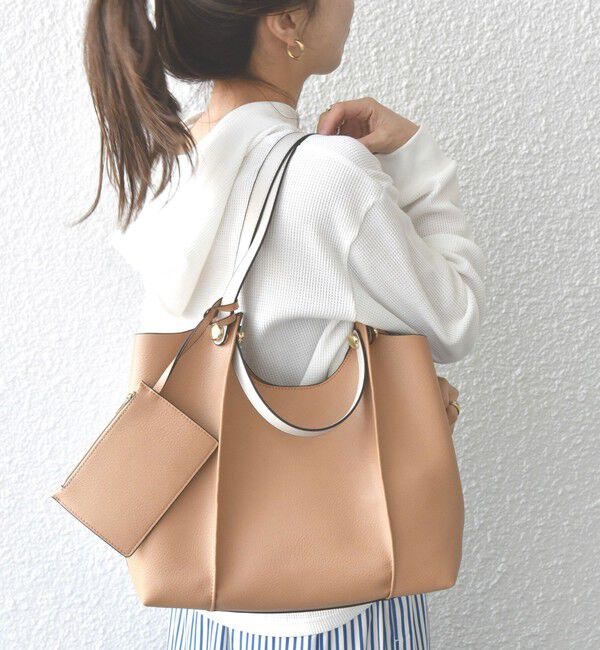 SHIPS any「【WEB限定】SHIPS any: 2WAY ハンドル トートバッグ」|トートバッグ|