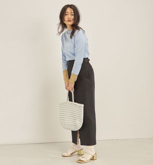 SHIPS for women「MANTECO 麻混 タイト ロング スカート◇」|スカート|