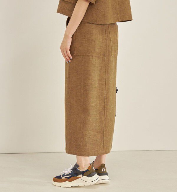 SHIPS for women「MANTECO 麻混 タイト ロング スカート◇」|スカート|