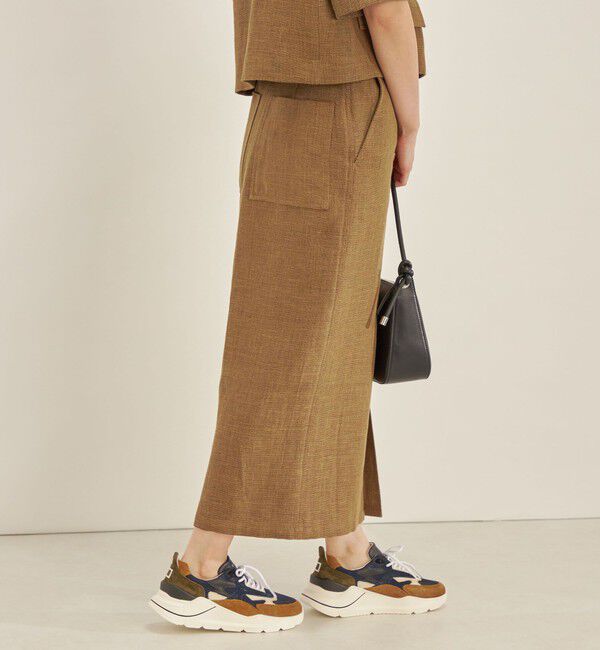 SHIPS for women「MANTECO 麻混 タイト ロング スカート◇」|スカート|