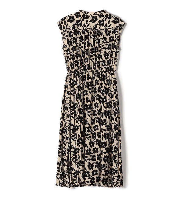 SHIPS for women「【WEB限定】〈洗濯機可能〉ドット 花柄 サイド プリーツ フレンチスリーブ ワンピース」|ワンピース|