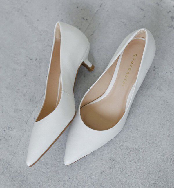 quaranciel「quaranciel: レザー ヒール パンプス」|パンプス|