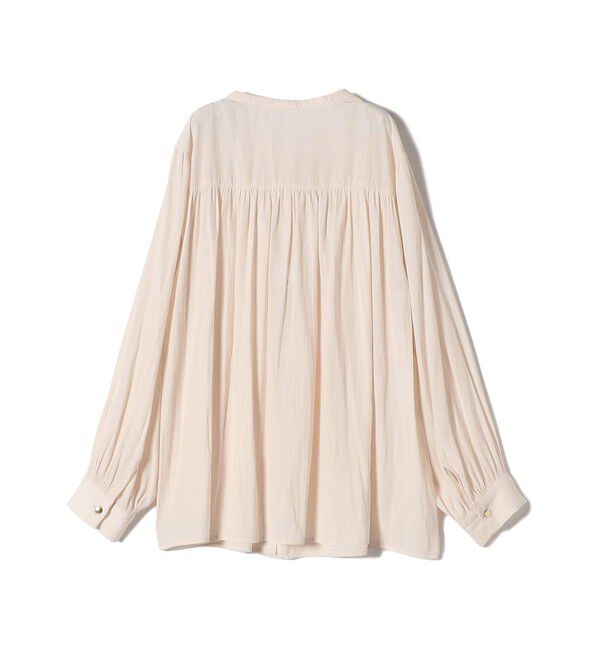 SHIPS Colors 「SHIPS Colors:〈洗濯機可能〉サテン ギャザー シャツ◇」|シャツ・ブラウス|