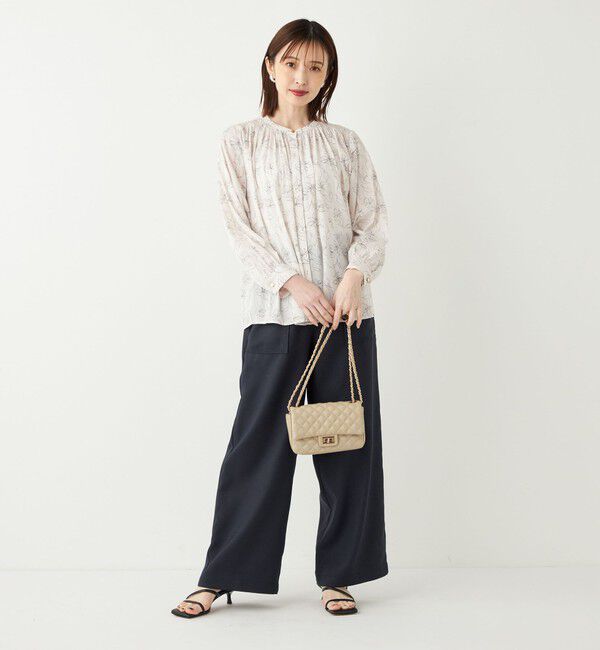 SHIPS Colors 「SHIPS Colors:〈洗濯機可能〉サテン ギャザー シャツ◇」|シャツ・ブラウス|