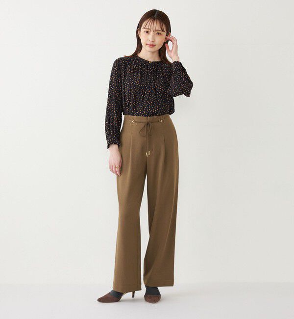 SHIPS Colors 「SHIPS Colors:〈洗濯機可能〉サテン ギャザー シャツ◇」|シャツ・ブラウス|