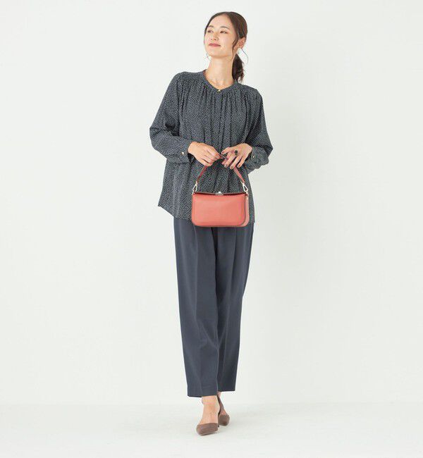 SHIPS Colors 「SHIPS Colors:〈洗濯機可能〉サテン ギャザー シャツ◇」|シャツ・ブラウス|