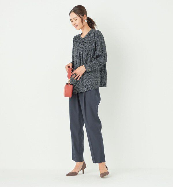 SHIPS Colors 「SHIPS Colors:〈洗濯機可能〉サテン ギャザー シャツ◇」|シャツ・ブラウス|