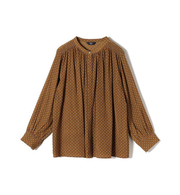 SHIPS Colors 「SHIPS Colors:〈洗濯機可能〉サテン ギャザー シャツ◇」|シャツ・ブラウス|