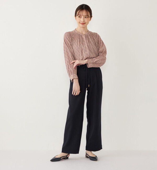 SHIPS Colors 「SHIPS Colors:〈洗濯機可能〉サテン ギャザー シャツ◇」|シャツ・ブラウス|