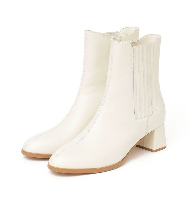 SHIPS for women「サイドゴア ステッチ ヒール ブーツ ◇」|ショートブーツ|