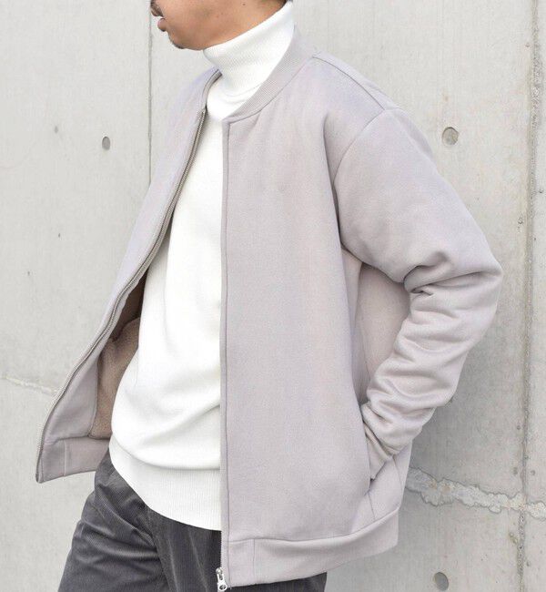 SHIPS any「SHIPS any: 〈洗濯機可能〉フェイクスエード (ポリエステル) ジップ ブルゾン 23AW◇」|ブルゾン・スタジャン|