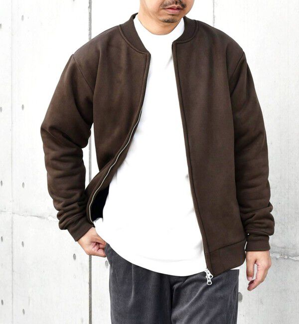 SHIPS any「SHIPS any: 〈洗濯機可能〉フェイクスエード (ポリエステル) ジップ ブルゾン 23AW◇」|ブルゾン・スタジャン|