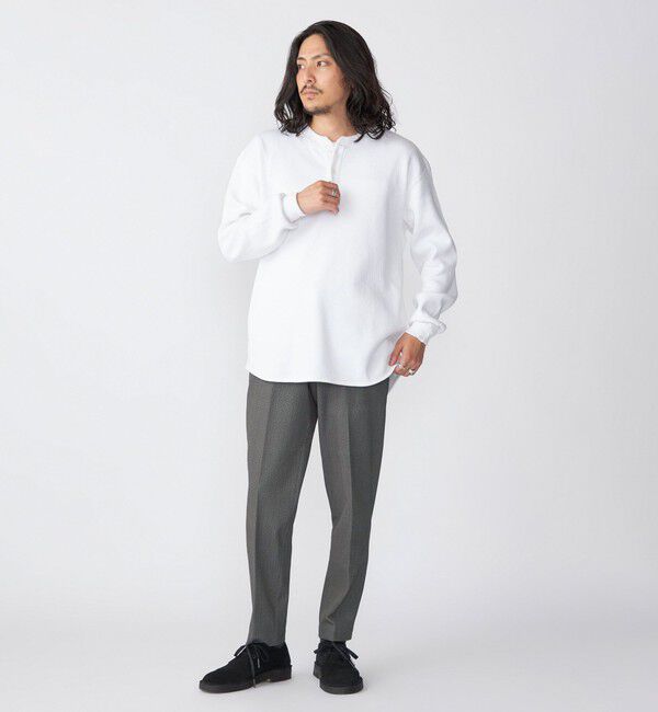 SHIPS「【SHIPS別注】THYARD:  ヘンリーネック サーマル 長袖 カットソー」|Tシャツ・カットソー|