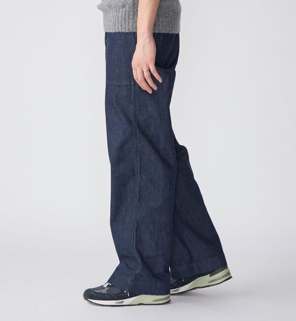 SHIPS「SHIPS STANDARD: デニム ワイド トラウザーズ」|デニム|
