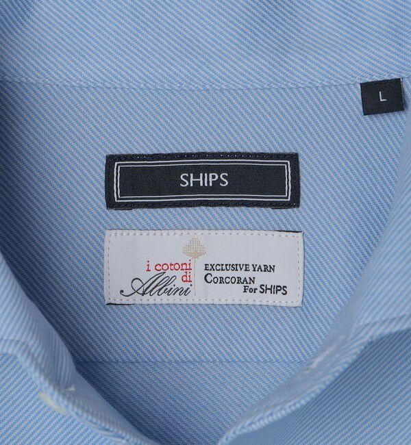 SHIPS「SHIPS: ALBINI ジャージー 無地 ワンピースカラー シャツ」|シャツ・ブラウス|