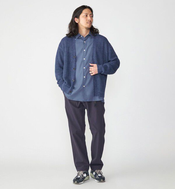 SHIPS「SHIPS: 9GG サンフェード リネン Vネック カーディガン」|カーディガン|