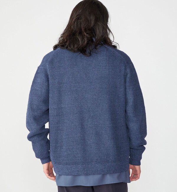 SHIPS「SHIPS: 9GG サンフェード リネン Vネック カーディガン」|カーディガン|