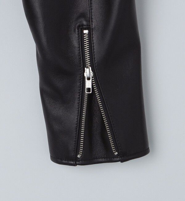 SHIPS「SHIPS: ラムレザー シングル ライダース ジャケット」|ライダースジャケット|