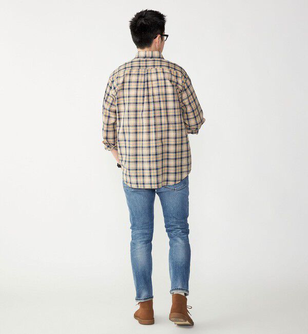 SHIPS「SHIPS: コットンリネン マドラスチェック ボタンダウン 長袖 シャツ」|シャツ・ブラウス|