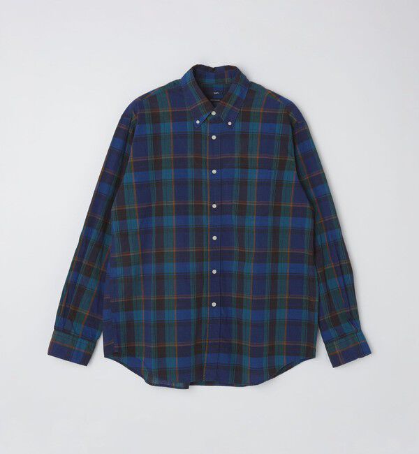 SHIPS「SHIPS: コットンリネン マドラスチェック ボタンダウン 長袖 シャツ」|シャツ・ブラウス|