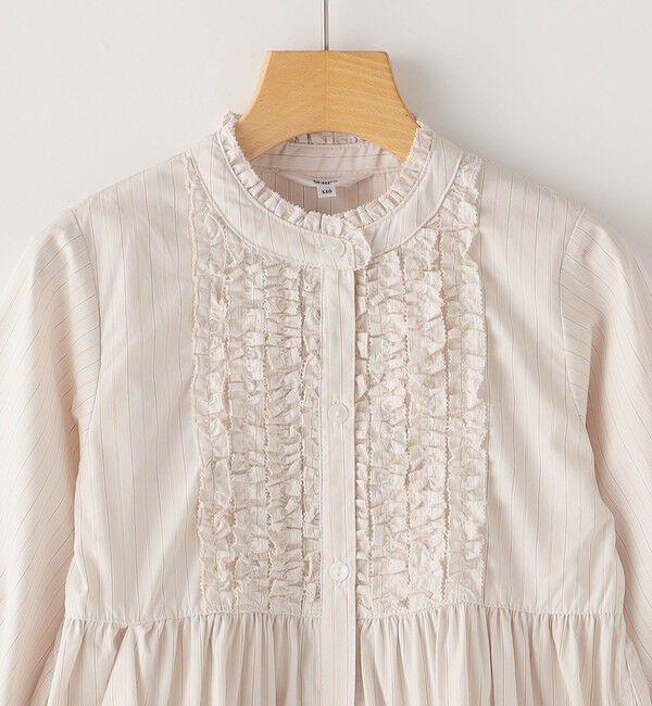 SHIPS KIDS「SHIPS KIDS:100～130cm / フリル シャツ ワンピース」|ワンピース|