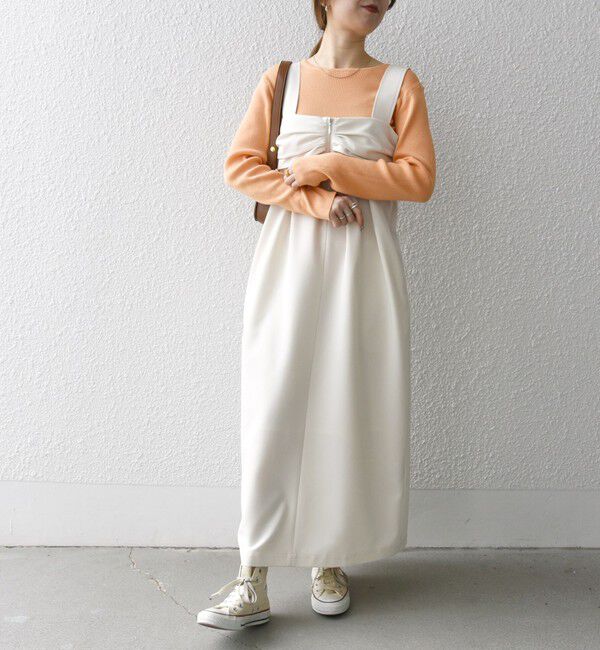 SHIPS any「SHIPS any:〈手洗い可能〉クリスピーリネン ジャンパースカート」|ジャンパースカート|