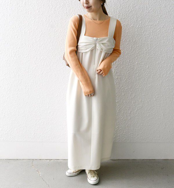 SHIPS any「SHIPS any:〈手洗い可能〉クリスピーリネン ジャンパースカート」|ジャンパースカート|