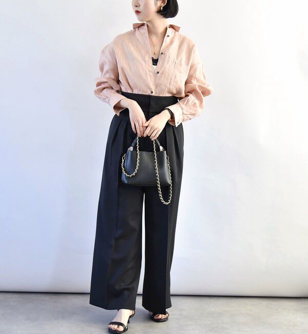 quaranciel「quaranciel:〈洗濯機可能〉サテン レース キャミソール」|シャツ・ブラウス|