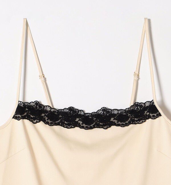 quaranciel「quaranciel:〈洗濯機可能〉サテン レース キャミソール」|シャツ・ブラウス|