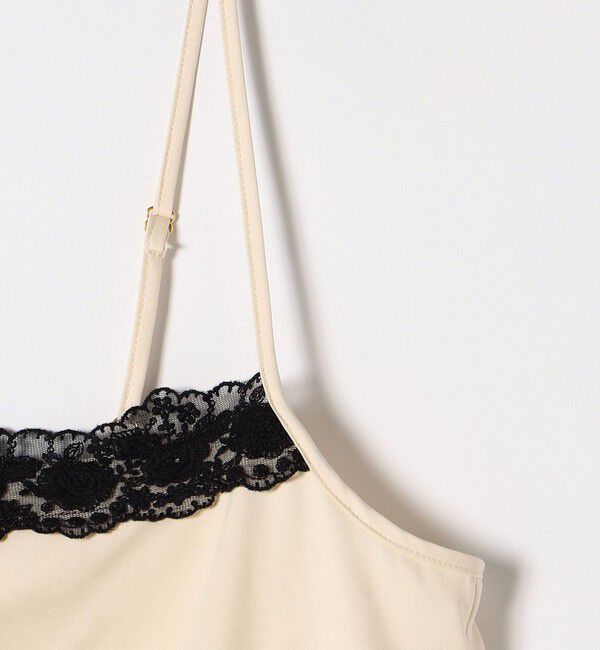 quaranciel「quaranciel:〈洗濯機可能〉サテン レース キャミソール」|シャツ・ブラウス|