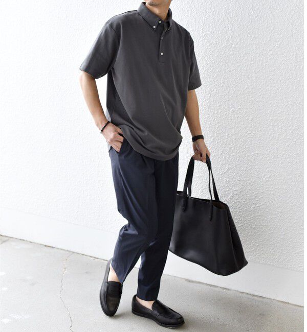 SHIPS any「SHIPS any:〈接触冷感/遮熱/UVカット機能等〉サマーファンクション 鹿の子 ボタンダウンポロシャツ◇」|ポロシャツ|