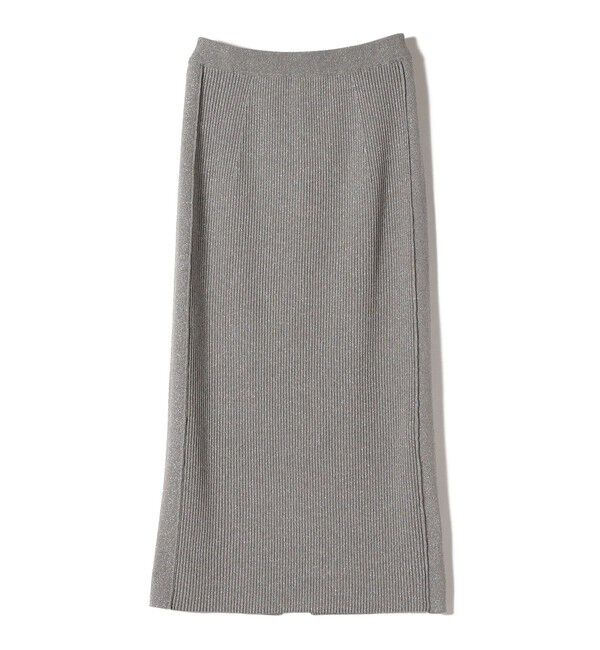 SHIPS for women「【WEB限定】〈手洗い可能〉ラメ リブ ニット スカート」|スカート|