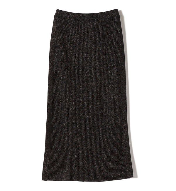 SHIPS for women「【WEB限定】〈手洗い可能〉ラメ リブ ニット スカート」|スカート|