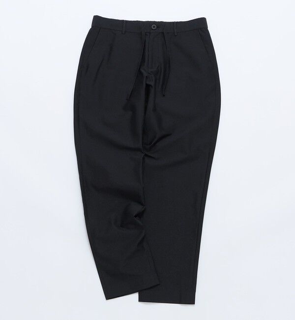 SHIPS「SHIPS:〈手洗い可能/セットアップ対応〉スーパーライト イージーパンツ」|スラックス|ブラック