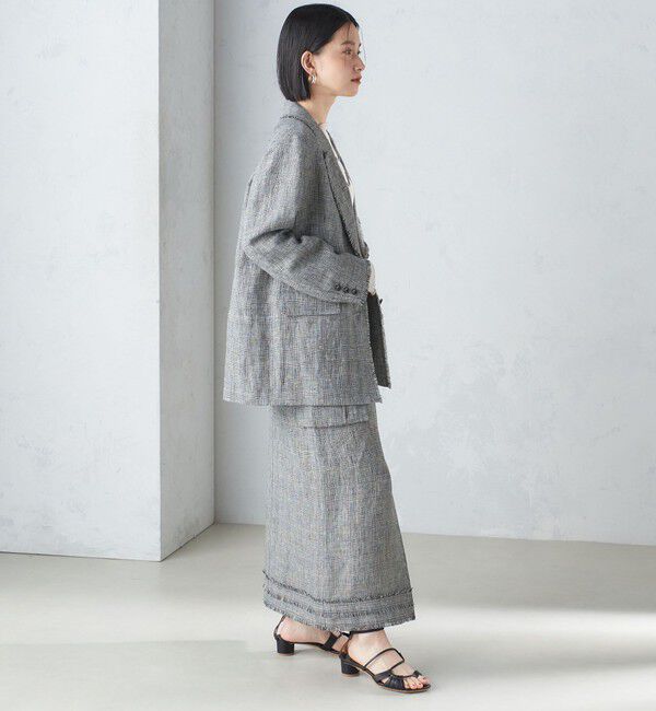 SHIPS for women「〈手洗い可能〉チェック / 無地 サイド ポケット タイト スカート」|スカート|