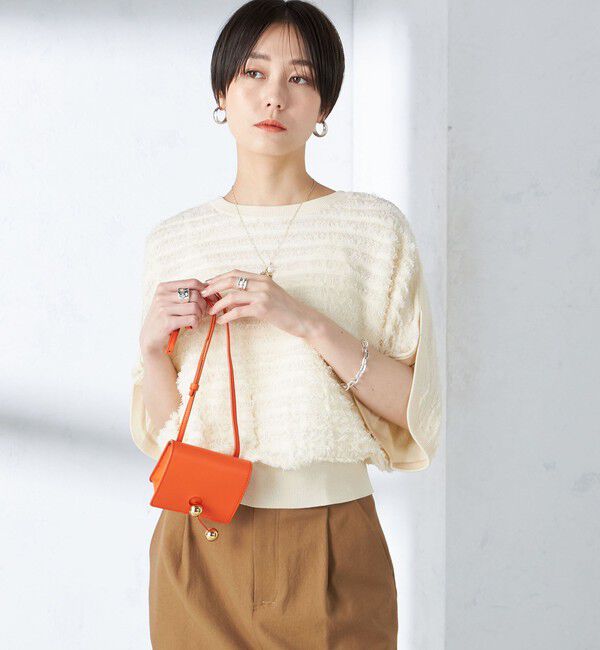 SHIPS for women「〈手洗い可能〉袖 スリット フリンジ 2WAY プルオーバー ◇」|ニット・セーター|