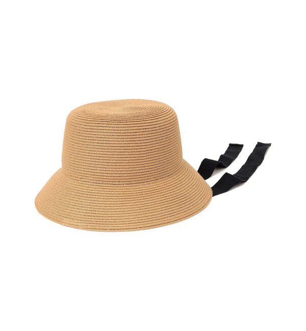 SHIPS for women「Rmeria:〈UVカット / 手洗い可能〉コットン リボン ペーパー ブレード ハット◇」|ハット|