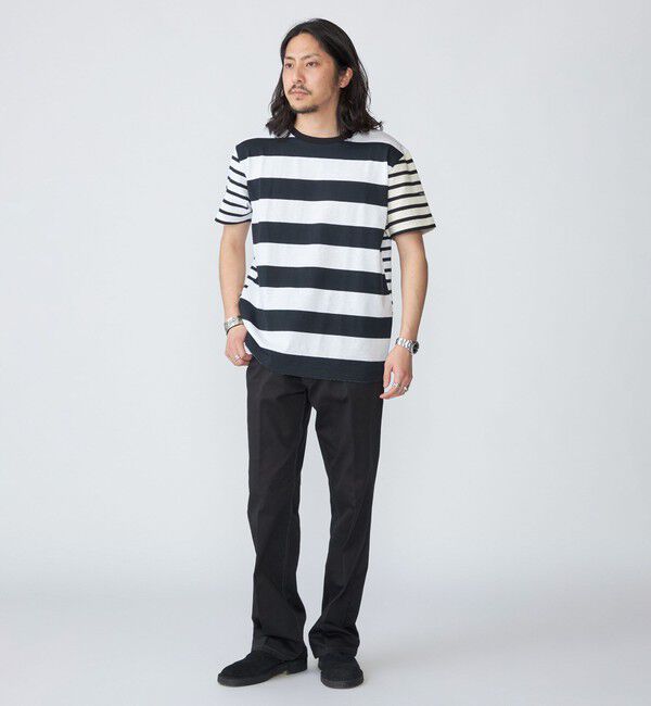 SHIPS「【BATEAUX DE SHIPS別注】Le Minor: ボーダー クルーネック Tシャツ」|Tシャツ・カットソー|