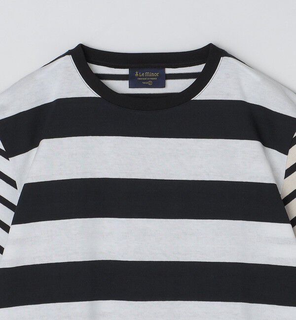 SHIPS「【BATEAUX DE SHIPS別注】Le Minor: ボーダー クルーネック Tシャツ」|Tシャツ・カットソー|
