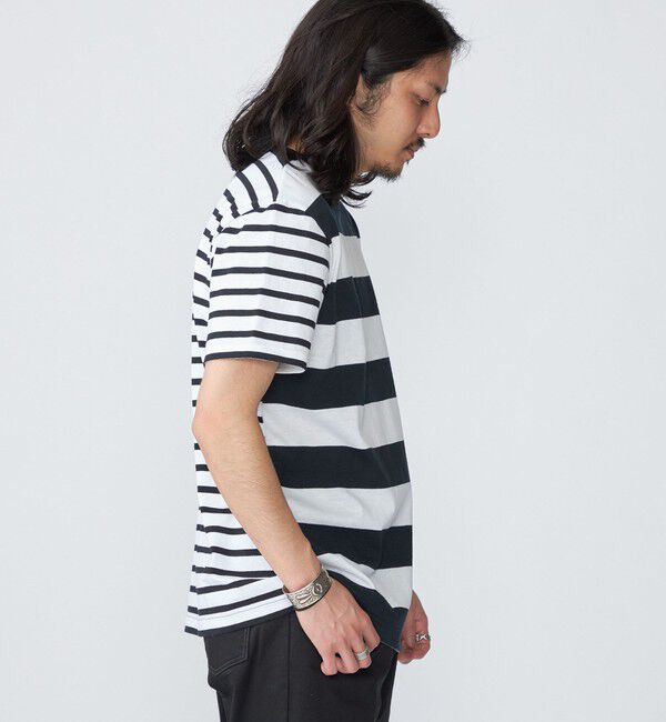 SHIPS「【BATEAUX DE SHIPS別注】Le Minor: ボーダー クルーネック Tシャツ」|Tシャツ・カットソー|