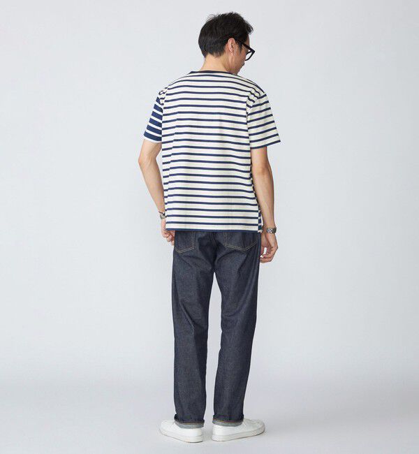 SHIPS「【BATEAUX DE SHIPS別注】Le Minor: ボーダー クルーネック Tシャツ」|Tシャツ・カットソー|