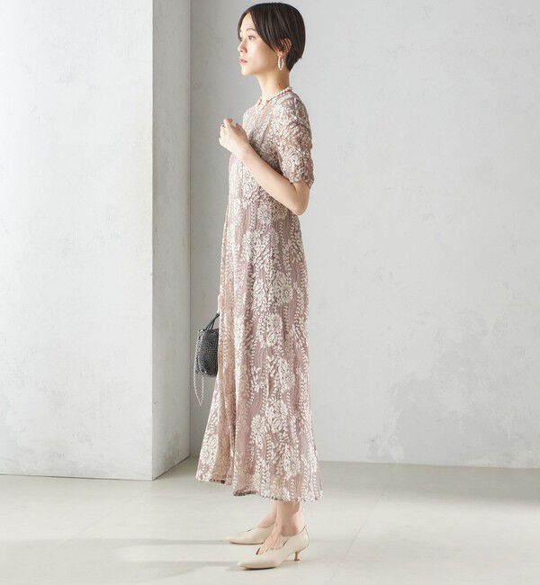 SHIPS for women「kaene:バックリボンレースワンピース 2（セレモニー対応可）」|ワンピース|