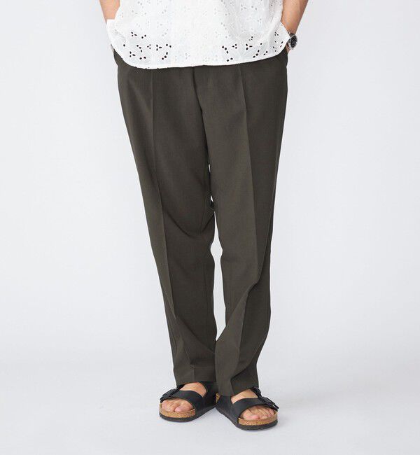 SHIPS「【SHIPS別注】FANTASTICDAYS: ウールライク 1プリーツ イージーパンツ」|その他|