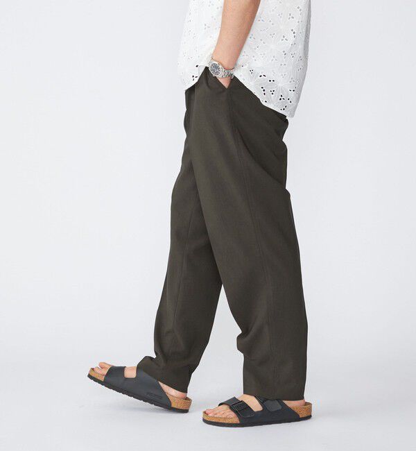 SHIPS「【SHIPS別注】FANTASTICDAYS: ウールライク 1プリーツ イージーパンツ」|その他|