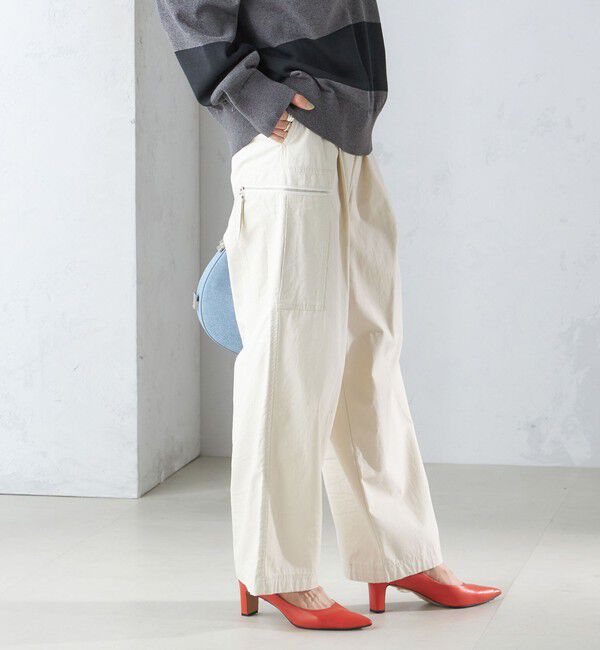 SHIPS for women「〈手洗い可能〉裾 ドロスト カーゴ パンツ 3」|カーゴ|