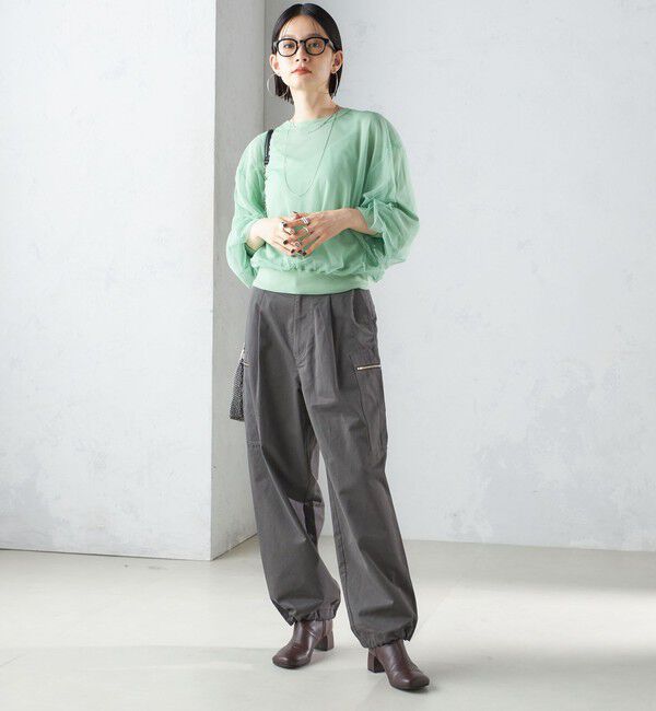 SHIPS for women「〈手洗い可能〉裾 ドロスト カーゴ パンツ 3」|カーゴ|