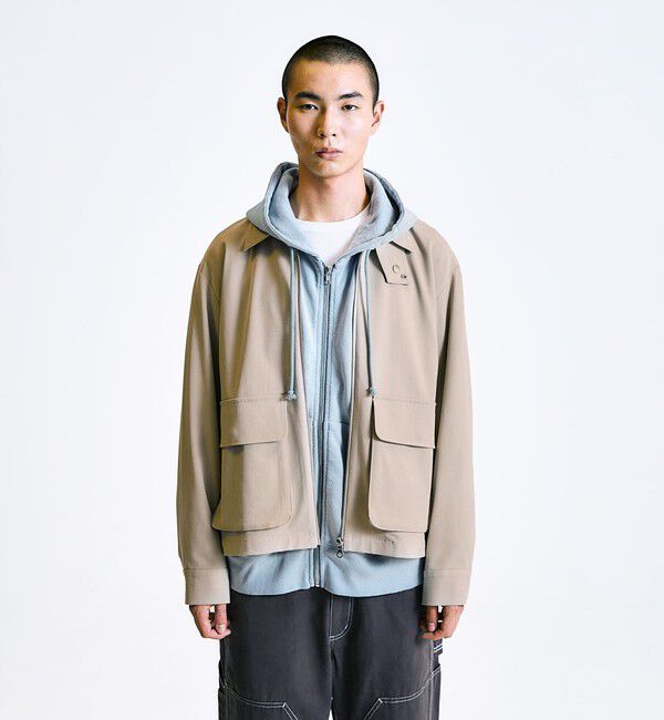 SHIPS「City Ambient Products: ウールライク ジップ ブルゾン (セットアップ対応)」|ブルゾン・スタジャン|