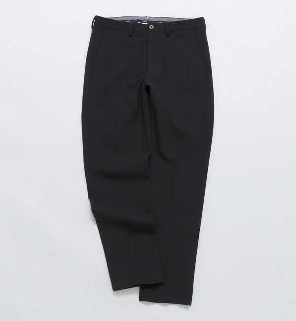 SHIPS「SHIPS: ノープリーツ ツイル 4WAY ストレッチ パンツ」|チノ|ブラック